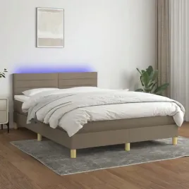vidaxl-lozko-kontynentalne-z-materacem-taupe-140x200-cm-tkanina