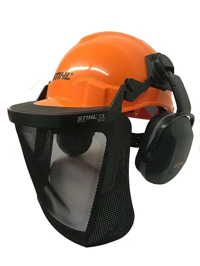 ochrona-twarzy-i-sluchu-helm-kask-dla-pilarza-kosiarza-function-basic-stan-nowy