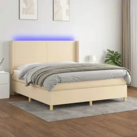 vidaxl-lozko-kontynentalne-z-materacem-kremowe-180x200-cm-tkanina