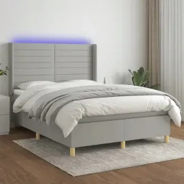 vidaxl-lozko-kontynentalne-z-materacem-jasnoszare-140x190cm-tkanina