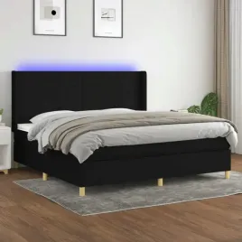 vidaxl-lozko-kontynentalne-z-materacem-czarne-200-x-200-cm-tkanina