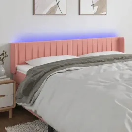 vidaxl-zaglowek-do-lozka-z-led-rozowy-203x16x78-88-cm-aksamit