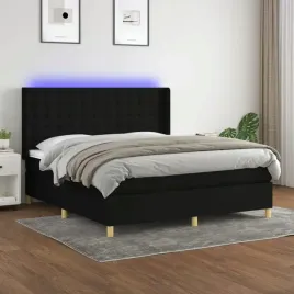 vidaxl-lozko-kontynentalne-z-materacem-czarne-160x200-cm-tkanina