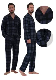 pizama-meska-bawelniana-vienetta-3xl-dlugi-rekaw-rozpinana-luzna-wygodna