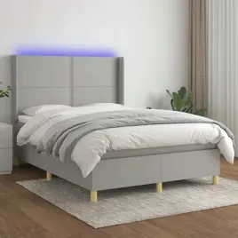 vidaxl-lozko-kontynentalne-z-materacem-jasnoszare-140x190cm-tkanina