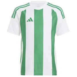 koszulka-adidas-striped-24-jsy-jr-iw2138-bialy-140-cm