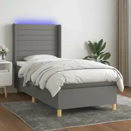 vidaxl-lozko-kontynentalne-z-materacem-ciemnoszara-tkanina-80x200-cm