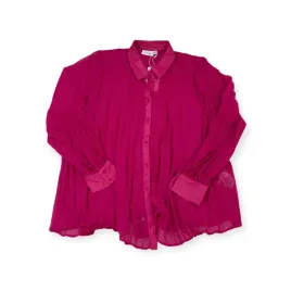 fransa-koszula-plisowana-damska-r-46-elegancka-fuksja-malinowy-roz