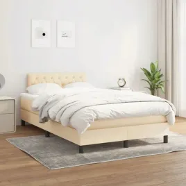 vidaxl-lozko-kontynentalne-z-materacem-kremowe-tkanina-120x200-cm