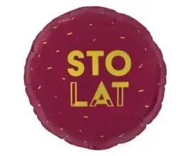 godan-duzy-balon-foliowy-bordowy-na-urodziny-sto-lat-36-cm-dekoracyjny