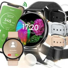 smartwatch-zegarek-damski-menu-pl-rozmowy-powiadomienia-sport-paski-czarny