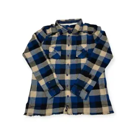 koszula-damska-w-krate-granatowo-czarna-z-bezem-r-m-dlugi-rekaw-casual