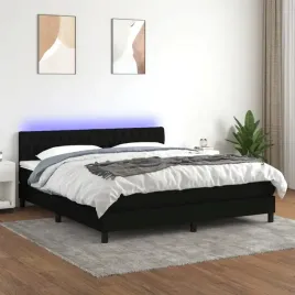 vidaxl-lozko-kontynentalne-z-materacem-czarne-160x200-cm-tkanina