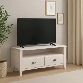 stolik-szafka-rtv-118-z-litego-drewna-z-szufladami-madras-kolor-bielony