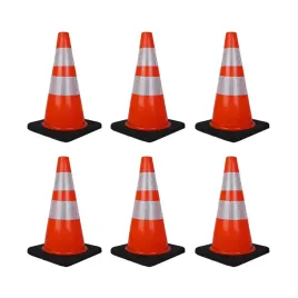 6-x-pacholek-miekki-slupek-drogowy-45cm-odblaskowy-dwa-pasy-twarda-podstawa