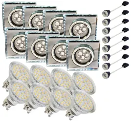 8x-oprawa-halogenowa-sufitowa-z-paskiem-led-zarowka-led-gu10-3w-zestaw