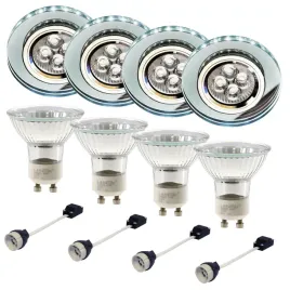 4x-oprawa-halogenowa-sufitowa-bialy-pasek-led-zarowka-gu10-50w-zestaw