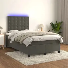 vidaxl-lozko-kontynentalne-z-materacem-i-led-szary-aksamit-120x200cm