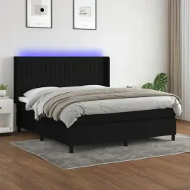 vidaxl-lozko-kontynentalne-z-materacem-czarne-160x200-cm-tkanina