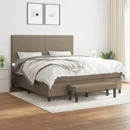 vidaxl-lozko-kontynentalne-z-materacem-taupe-tkanina-180x200-cm
