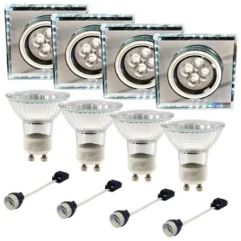 4x-oprawa-halogenowa-sufitowa-bialy-pasek-led-zarowka-gu10-50w-zestaw