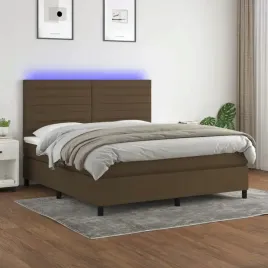 vidaxl-lozko-kontynentalne-z-materacem-brazowe-160x200-cm-tkanina