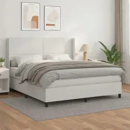 vidaxl-lozko-kontynentalne-z-materacem-biale-ekoskora-160x200-cm