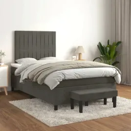 vidaxl-lozko-kontynentalne-z-materacem-ciemnoszare-120x200cm-aksamit