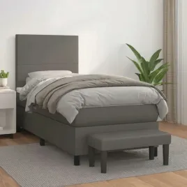 vidaxl-lozko-kontynentalne-z-materacem-szare-ekoskora-90x190-cm