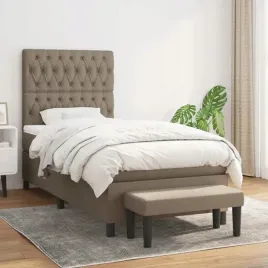 vidaxl-lozko-kontynentalne-z-materacem-taupe-tkanina-90x190-cm