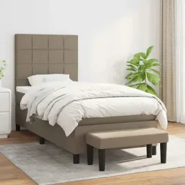 vidaxl-lozko-kontynentalne-z-materacem-taupe-tkanina-90x190-cm