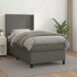 vidaxl-lozko-kontynentalne-z-materacem-szare-ekoskora-100x200-cm