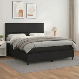vidaxl-lozko-kontynentalne-z-materacem-czarne-ekoskora-180x200-cm