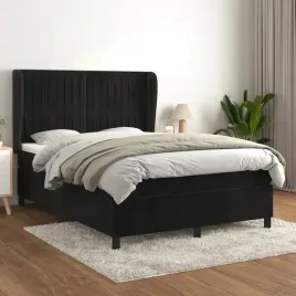 vidaxl-lozko-kontynentalne-z-materacem-czarne-140x200-cm-aksamit