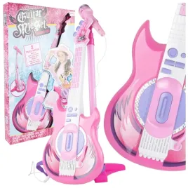gitara-rockowa-elektryczna-dla-dzieci-gra-melodie-z-mikrofonem-na-statywie