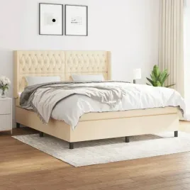 vidaxl-lozko-kontynentalne-z-materacem-kremowe-tkanina-180x200-cm