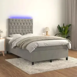 vidaxl-lozko-kontynentalne-z-materacem-i-led-szare-120x200cm-aksamit