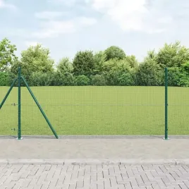 vidaxl-ogrodzenie-z-slupkami-zielony-0-8-x-25-m-stal