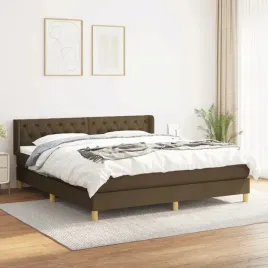 vidaxl-lozko-kontynentalne-z-materacem-brazowe-tkanina-160x200-cm