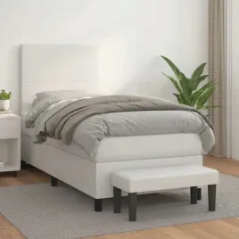 vidaxl-lozko-kontynentalne-z-materacem-biale-ekoskora-100x200-cm
