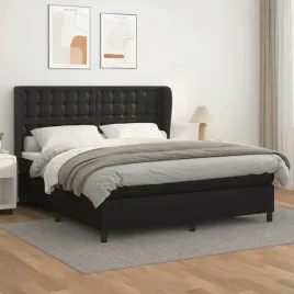 vidaxl-lozko-kontynentalne-z-materacem-czarne-ekoskora-180x200-cm