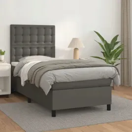 vidaxl-lozko-kontynentalne-z-materacem-szare-ekoskora-90x200-cm