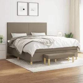vidaxl-lozko-kontynentalne-z-materacem-taupe-tkanina-180x200-cm