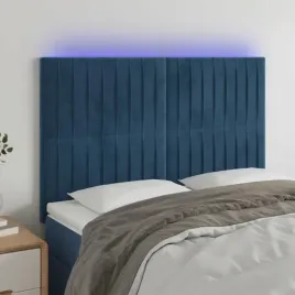 vidaxl-zaglowek-do-lozka-z-led-ciemnoniebieski-144x5x118-128-cm