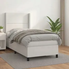 vidaxl-lozko-kontynentalne-z-materacem-biale-ekoskora-100x200-cm