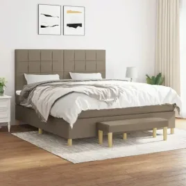 vidaxl-lozko-kontynentalne-z-materacem-taupe-tkanina-180x200-cm