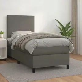 vidaxl-lozko-kontynentalne-z-materacem-szare-ekoskora-90x190-cm