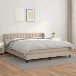 vidaxl-lozko-kontynentalne-z-materacem-cappuccino-ekoskora-180x200-cm