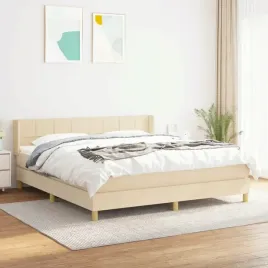 vidaxl-lozko-kontynentalne-z-materacem-kremowe-tkanina-180x200-cm