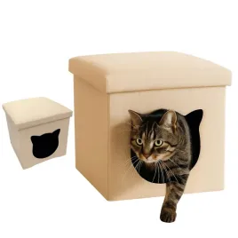 pufa-2w1-dla-kota-domek-legowisko-kryjowka-ze-schowkiem-i-siedziskiem